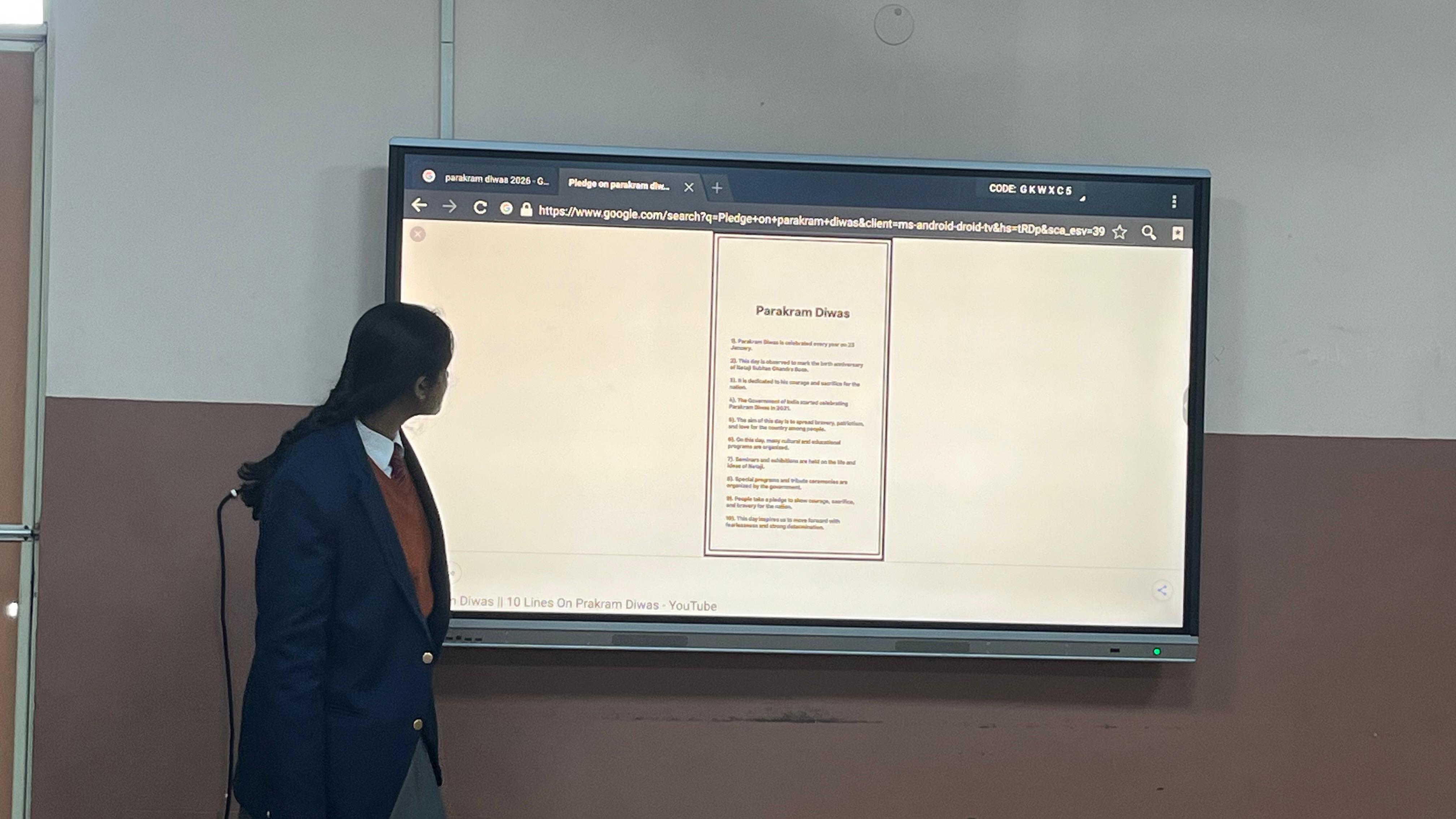 Honouring the Sentinel of Liberty: Mayoor School Observes Parakram Diwas